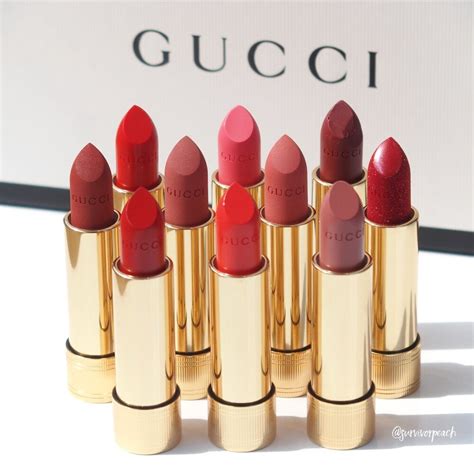 gucci lipstick swatch|Gucci lipstick japan.